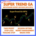 Super Trend EA Forex Expert Advisor Trading Robot MT4 & MT5 with TP, SL, Trailing, Break Even, Money Management etc